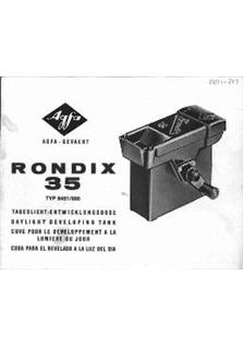 Agfa Rondix 35 manual. Camera Instructions.